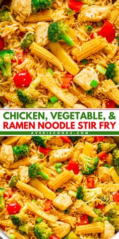 Want more family-friendly dinners? Here's an Asian-inspired recipe featuring stir-fried ramen! Complete with veggies, this chicken stir fry with ramen noodles is healthier and more delicious!