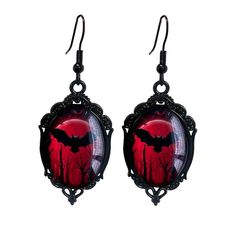 PRICES MAY VARY. Gothic Earrings:They Are Earrings Crafted For Halloween,Designed With Gothic Style And Dark Style, It Is The Halloween Jewelry For Women. Festival Costumes,Suit For Lady,Princess,Vampires,Fancy,Witch,Bat,Cat Cosplay. They Are Designed For Daily Life And Everyday Wear. Material:Witch Earrings Is Made Of Copper Material,Hard And Not Easy To Fall Off,Which Is Healthy, Safe,Non-Fading.The Surface Of Each Necklace Is Smooth,Allowing You To Have A Comfortable Wearing Experience,Suitab Vampire Glasses, Goth Victorian, Earrings Goth, Bat Cat, Earrings Punk, Cat Cosplay, Victorian Earrings, Goth Earrings, Witch Earrings