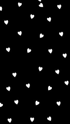 white hearts on black background for valentine's day