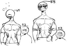 an image of the human body and its measurements for each individual's torsos