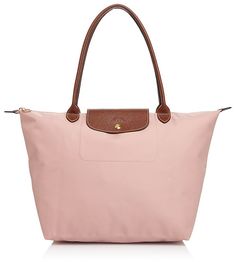 Longchamp Le Pliage Large Nylon Shoulder Tote Longchamp Bag Large, Pink Longchamp Bag, Longchamp Le Pliage Large, Nylon Tote Bag, Longchamp Bag, Longchamp Bags, Pink Handbags, Cute Purses, Nylon Tote