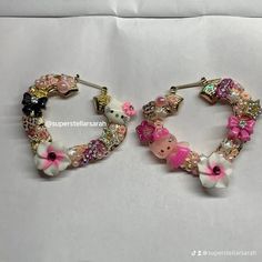 Every hello kitty girl needs accessories to match! Shop now for affordable cute jewelry   Unique jewlery statement piece y2k gold jewelry aesthetic Junk Bamboo Earrings, Baddie Grillz, Junk Earrings, Hello Kitty Girl, Body Jewelry Diy, Gold Jewelry Aesthetic, Xoxo Jewelry, Kitty Girl, Hello Kitty Earrings