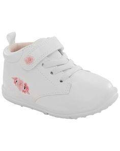 Designed with padded insoles and easy on design, these super cute shoes are perfect for baby. Born Shoes, Baby Girl Accessories, Carters Baby, Baby Sneakers, Activewear Sets, Shoe Size Conversion, Crib Shoes, Kids Outfits Girls, Cool Graphic Tees