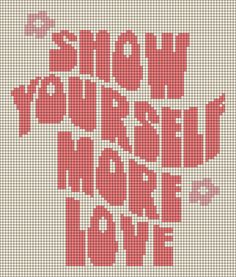 a cross stitch pattern with the words, you're ready for love on it