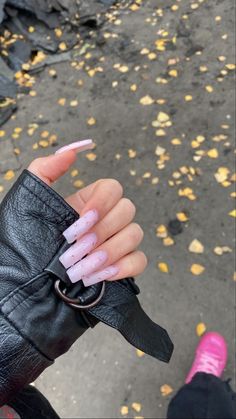 Pink Nails Korean, Cute Nails For Birthday Pink, Kawaii Pink Nails, Nail Designs Aesthetic, Y2k Pink Nails, Long Fall Nails, Press On Nail Designs, Aesthetic Barbie, Designs Aesthetic