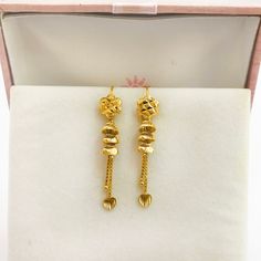 "Please contact us for any discounts or offers that are available on this item. We take absolute care of precious jewels are packed well so that there is no damage to the product. Your item will arrive in an elegant box, ideal for gifting to someone special. The weight of this earring in 18 KARAT SOLID YELLOW GOLD - 2.260 Grams Approximately Handling Time: We take handling time of 10 Business Days from the date of receipt of the payment after receiving cleared payment. Please check our designs l 2.5 Grams Gold Earrings, Ear Rings For Women In Gold, Gold Earing Design New, 2 Grams Gold Earrings, Gold Earrings Designs For Daily Use, 3 Grams Gold Earrings Indian, 2 Grams Gold Earrings Designs, Ear Rings Gold, Malabar Jewellery