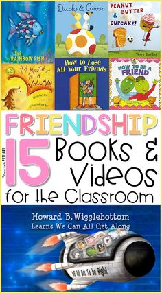 the book cover for friendship 15 books and videos for the classroom