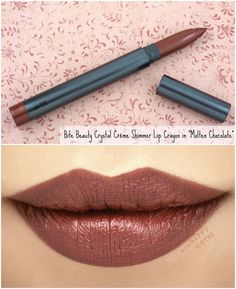 Bite Beauty | Crystal Crème Shimmer Lip Crayon in "Molten Chocolate": Review and Swatches Molten Chocolate, Bite Beauty, Lip Crayons, Hair And Nails, Crayon, Beauty Products, Beauty Makeup, Lips