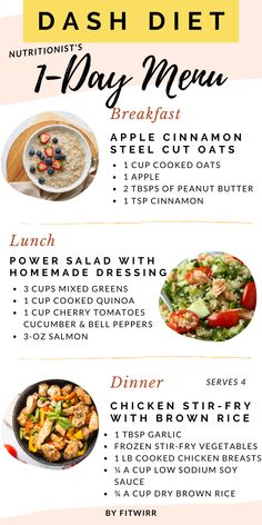 Dash Diet Meal Plan, The Dash Diet, Dash Diet Recipes, Motivasi Diet, Power Salad, Resep Diet, Makanan Diet, Dash Diet, Best Diet Plan