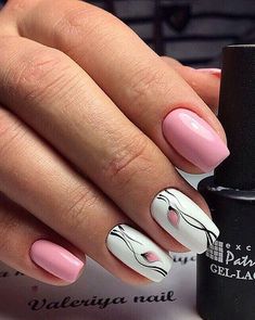 Nail Art On Pink Nails, Nails 2017 Trends, Nails Pink And White, Ongles Gel French, Gel Nails Long, Pale Pink Nails, Hot Nail Designs, Nails 2017, Background Flowers