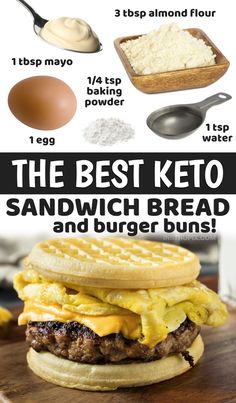 the best keto sandwich bread and burger buns