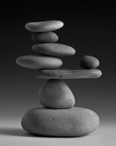 a stack of rocks sitting on top of each other