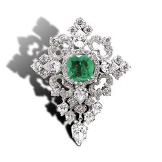 Argentium Silver Jewelry, Emerald Halo, Heritage Jewellery, Historical Jewellery, Halo Design, Argentium Silver, Royal Jewelry, Dream Jewelry, White Sapphire