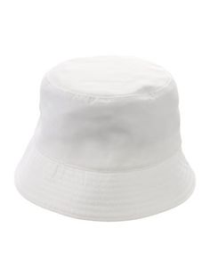 Women's White Polyester Prada Bucket Hat. Prada Bucket Hat, Bucket Hat, Accessories Hats, Prada, Women Accessories, Tags, Hats, White