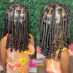 Big Plaits Hairstyles Black Women, Toddler Knotless Braids With Curly Ends, Long Lasting Hairstyles Black, Black Daughter Hairstyles Braids, Kids Plaits Girls Hair Ideas Black, Back To School Hairstyles For Black Kids, Big Braids For Kids, Braids For Little Black Girls Kids, Black Girls Hairstyles For Kids Easy