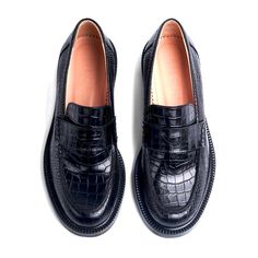 *Brand New* Size Eu 40 Inch2 Platform Loafers Have Been Made From Croco Effect Leather. Croco Effect Leather Leather Lining True To Size Black Tassel Loafers With Textured Sole For Work, Black Platform Loafers With Brogue Detailing For Business, Black Wingtip Loafers For Office, Black Wingtip Tassel Loafers For Work, Black Brogue Detailed Platform Loafers For Business Casual, Black Brogue Platform Loafers For Business Casual, Black Platform Loafers With Textured Sole For Formal Occasions, Black Platform Loafers With Textured Sole For Formal Events, Black Formal Platform Loafers With Textured Sole