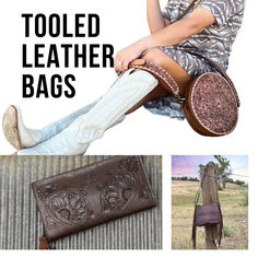 Tooled leather bags - Western style handbags. Western style accessories all the cowgirls love. High quality, long lasting, USA products. Ships from Texas the day after the order is made! Small business in a small Texas town that is family owned. Tooled Leather Bag, Usa Products, Texas Usa, The Day After, Style Accessories