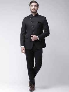 Hello this is our new shop be it female or male silver jewelery https://www.etsy.com/in-en/shop/afgaanjewellers?ref=seller-platform-mcnav  Please ChakeoutItem details Handmade Cotton Jodhpuri Suit in Black This Readymade Attire is Highlighted with Buttons and Broach. Crafted in Chinese Collar and Full Sleeves Available with a Poly Cotton Trouser in Beige Do note: Footwear shown in the image is for presentation purposes only. Half to one inch may vary in measurement. (Slight variation in actual c