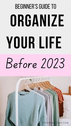 How to get organized before 2023 How To Organize Your Life Before 2023, Married Life Organization, Cleaning Therapy, Getting Life Together, Household Checklist, Before 2023, Simplicity In Life, Organize Life, Organizing Your Life