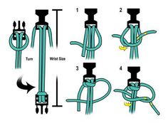 instructions for how to tie a horse's reins and bridles with rope