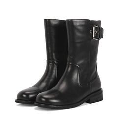 dwarves825-1 Boots 7 Black Leather Mid Calf Boots, Buckle Ankle Boots, Classic Boots, Unique Beauty, Martin Boots, Wide Boots, Calf Boots, Mid Calf Boots, Shoe Size Chart