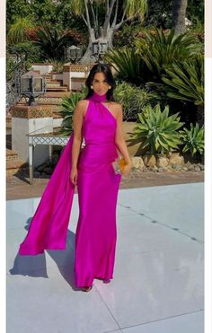 Sheath/Column Halter Floor-length Prom Dresses - Mondressy Prom Dress Strapless, Prom Dress Black, Dress Code Wedding, Strapless Prom Dresses, Detachable Train, Pink Mermaid, Wedding Attire Guest