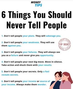 6 things you should never tell people and the top money secets! Knowledge About Money, Money Mindset Tips, Psychology Of Money Summary, Books To Learn About Money, Money Secrets, Money Rules Personal Finance, Live And Learn Quotes, Compassion Quotes