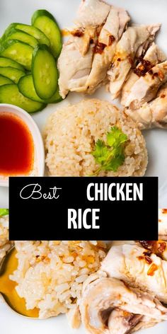 This tried-and-true Hainanese chicken rice recipe is easy to make at home, with detailed, step-by-step photos to guide you in creating tender, juicy chicken and fragrant rice—just like at your favorite chicken rice stall in Malaysia or Singapore! Malaysia Recipes, Chicken Rice Recipe, Hainanese Chicken Rice, New Chicken Recipes, Hainanese Chicken, Easy Peasy Recipes, Favorite Recipes Chicken, Rasa Malaysia, Chicken Appetizers