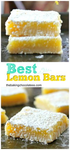 the best lemon bars are made with only three ingredients