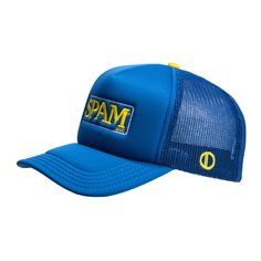 PRICES MAY VARY. Fun gift for Dad; Odd Sox, Spam Classic, Men and Women's Funny Adjustable Trucker Hat Low profile; 6 Panel with pre-curved visor Lightweight; Breathable eyelets; Enhanced comfort band Fully adjustable plastic snap closure One size fits most head sizes; Satisfaction Guaranteed Fun gift for Dad; Odd Sox, Spam Classic, Men and Women's Funny Adjustable Trucker Hat PRODUCT INFO Fabric: Polyester 100 % Size: None Color: Blue Funny Trucker Hat, Cap For Men, Crazy Socks, Dad Humor, Vintage Humor, Fun Snacks, Trucker Hats, Dad Hats, Low Profile