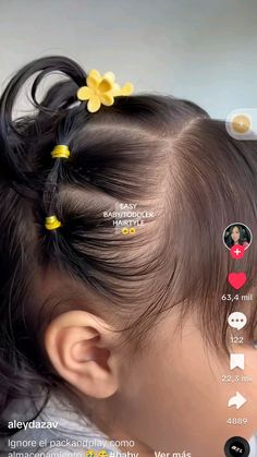 Baby Hairstyle, Childrens Hairstyles, Cute Ponytail Hairstyles, Cute Ponytails, Easy Hair Updos