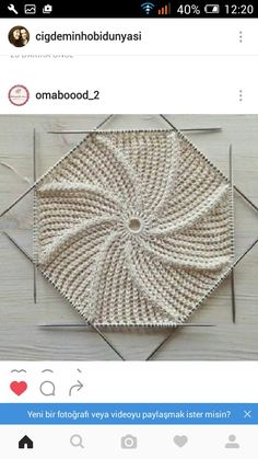 an image of a crochet pattern on the app store's facebook page