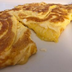 a close up of some food on a plate