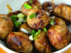 Chinese Pork Meatballs (with BBQ sauce / 叉烧酱） Chinese Pork Meatball Recipe, Meatballs With Bbq Sauce, Chinese Barbeque Pork, Chinese Bbq Sauce, Asian Pork Meatballs, Pork Meatball, Chinese Pork, Asian Pork, Meatball Recipes Easy