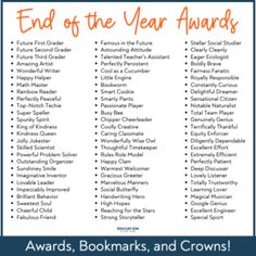 the end of the year awards list for children's books and grown - ups