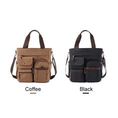 Handbags Type: Shoulder BagsShape: Casual Tote Exterior: Flap PocketLining Material: Polyester Number of Handles/Straps: SingleClosure Type: zipperHardness: Soft Pattern Type: SolidColor: Black, BrownSize: 30 cmx35 cmx10.5 cm(LxHxW) Black Briefcase, Soft Pattern, Briefcase For Men, Waterproof Bags, Casual Tote, Large Canvas, Free Giveaway, Black Men, Canvas Tote