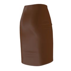 Womens Skirt. This pencil skirt is made of 88% polyester and 12% spandex. This blend gives the garment a four-way stretch which allows the fabric to stretch both width- and length-wise. The garment has a slight tapering along the outer thigh. Pair this skirt with your favorite accessories for a look that is both stylish and trendy. Look good and feel great. This skirt is a perfect addition to any wardrobe collection or to give as a gift. .: Material: 88% polyester, 12% spandex.: Elastic waistban Fitted Brown Mini Skirt Knee-length, Classic Fall Pencil Mini Skirt, Trendy Fitted Brown Mini Skirt, Fitted Brown Pencil Skirt, High-waist Brown Mini Skirt, Trendy Solid Knee-length Mini Skirt, Trendy Solid Color Knee-length Mini Skirt, Trendy Knee-length Mini Skirt, Classic Fitted Midi Skirt