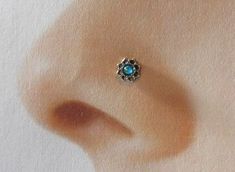 Lotus Opal Filigree Nose Ring Stud..20g - Etsy Croatia Snug Piercing, Nose Rings Studs, Nose Rings Hoop, Navel Rings, Nose Rings, Nose Ring Stud, Quebec Canada, Body Jewelry, Septum Ring