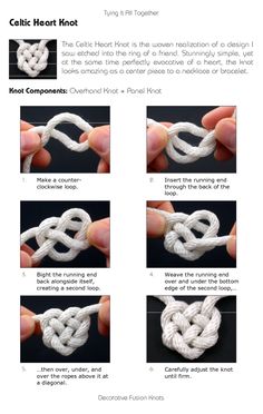 instructions on how to tie a knotted knot