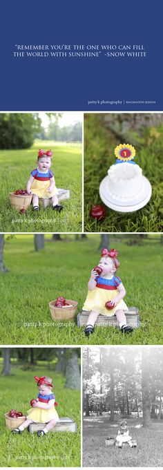 an image of a baby doll sitting on the grass with a cake in it's lap