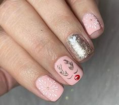 Magic Nails, Gel Acrylic Nails, Nude Nail Designs, Sparkle Nails, Nail Art Kit, Festival Nails