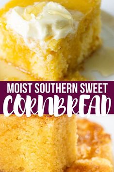 the most southern sweet cornbread is made with only three ingredients and it's ready to be eaten