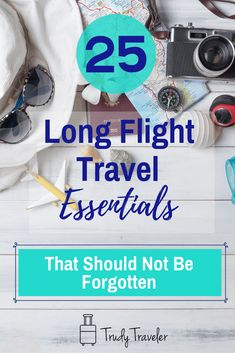 the words 25 long flight travel essentials that should not be forgotten