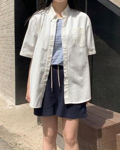 Cute Summer Outfits Korean Style, Trendy Korean Outfits Summer, Summer Outfits 2023 Japan, Fashion Outfits Korean Style Summer, Kdrama Outfits Women Casual Summer, Summer Korean Fits, Korean Summer Outfits Women, Uniqlo Women Outfit Casual Summer, Cute Summer Korean Outfits