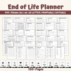 End of Life Planner, Last Wishes Planner, Estate Planning, Will, Final Preparations, What If Binder, Emergency Planner, End of Life Planning - Etsy Medical Binder, Life Planning, Life Binder, Family Emergency, Binder Organization