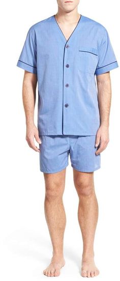 Majestic International Cotton Blend Pajamas Prom Looks, Men Looks, Shoes Jewelry, Casual Button Down Shirt, Night Out, Mens Short, Top Brands, Pajamas, Men Casual