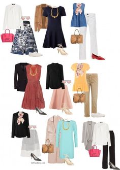 A capsule wardrobe for the apple body shape | 40+ Style - How to look and feel great over 40! | Bloglovin’ Mode Ab 50, Perfect Capsule Wardrobe