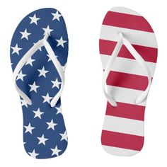 Red, White & Blue Flip Flops Blue Background Design, Blue Flip Flops, The American Flag, Cool Gifts For Women, Red And White Stripes, Red White And Blue, Red White Blue, Blue Backgrounds, Flip Flop Sandals