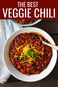 the best veggie chili recipe book