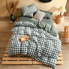 Buffalo Plaid Duvet Cover Set Sage Green Plaid Bedding Set King Duvet Full Queen Twin Single Blanket Mattress Cover Checkered Pastel Bedding Green Plaid Bedding, Plaid Duvet Cover, Pastel Bedding, Mattress Cover, Green Plaid, Duvet Cover Set, Buffalo Plaid, Sage Green